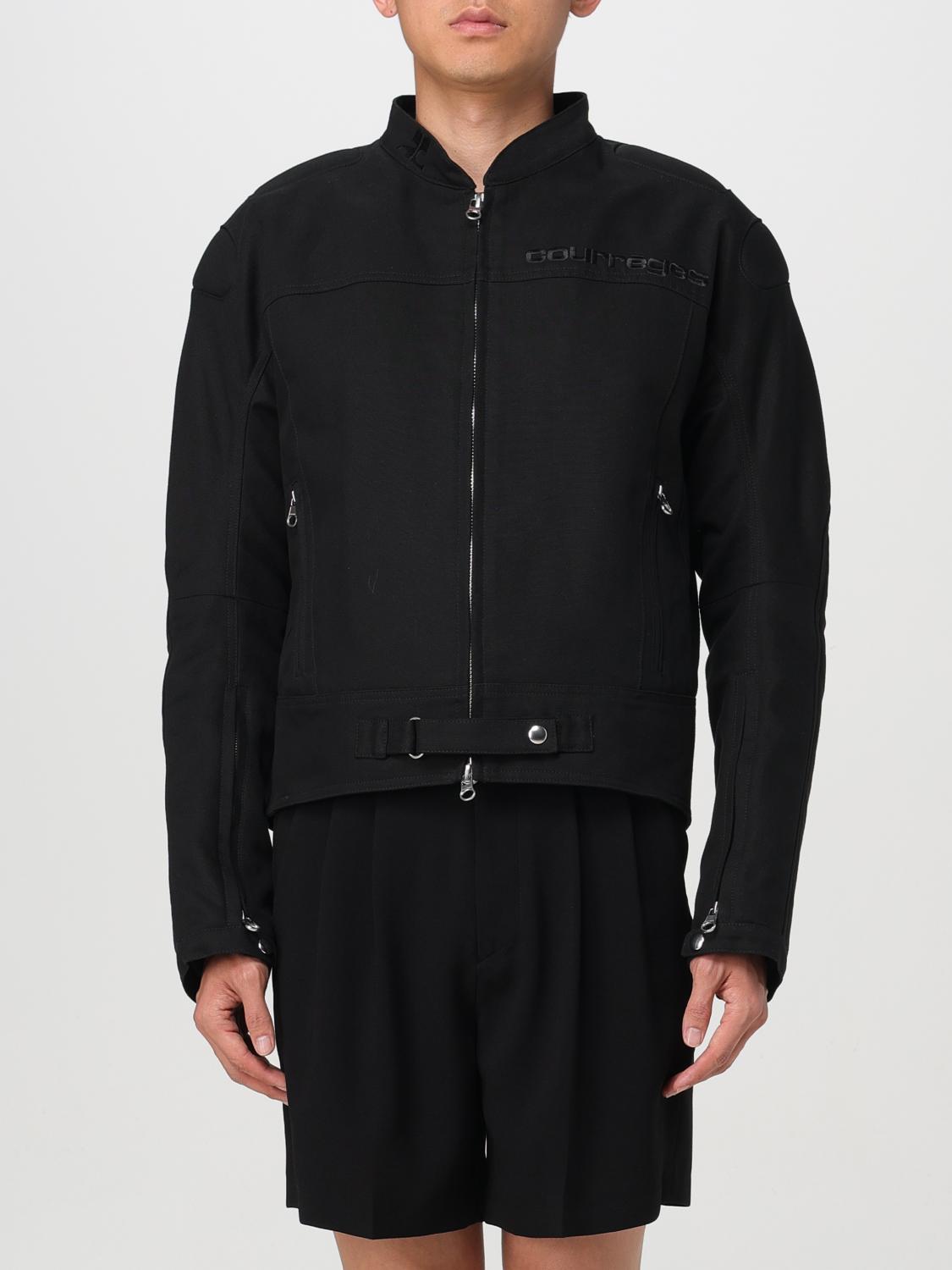 Shop Courrèges Jacket  Men Color Black In Schwarz