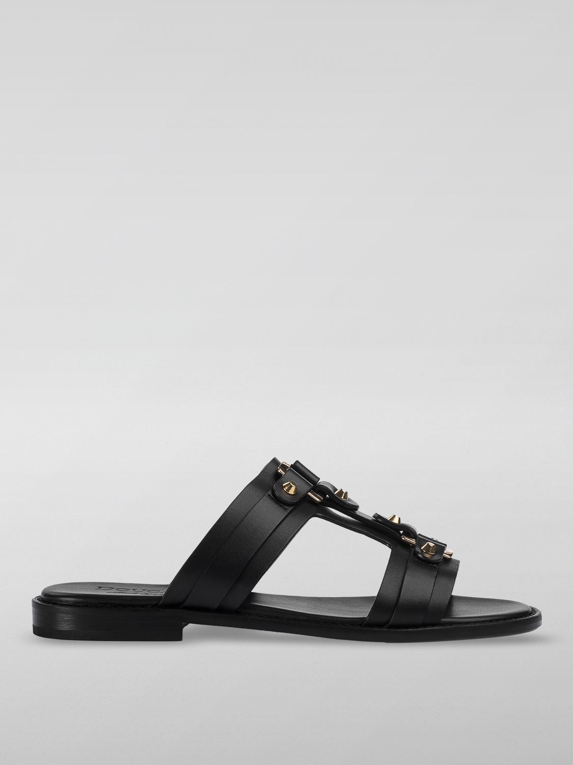 Shop Doucal's Flat Sandals  Woman Color Black
