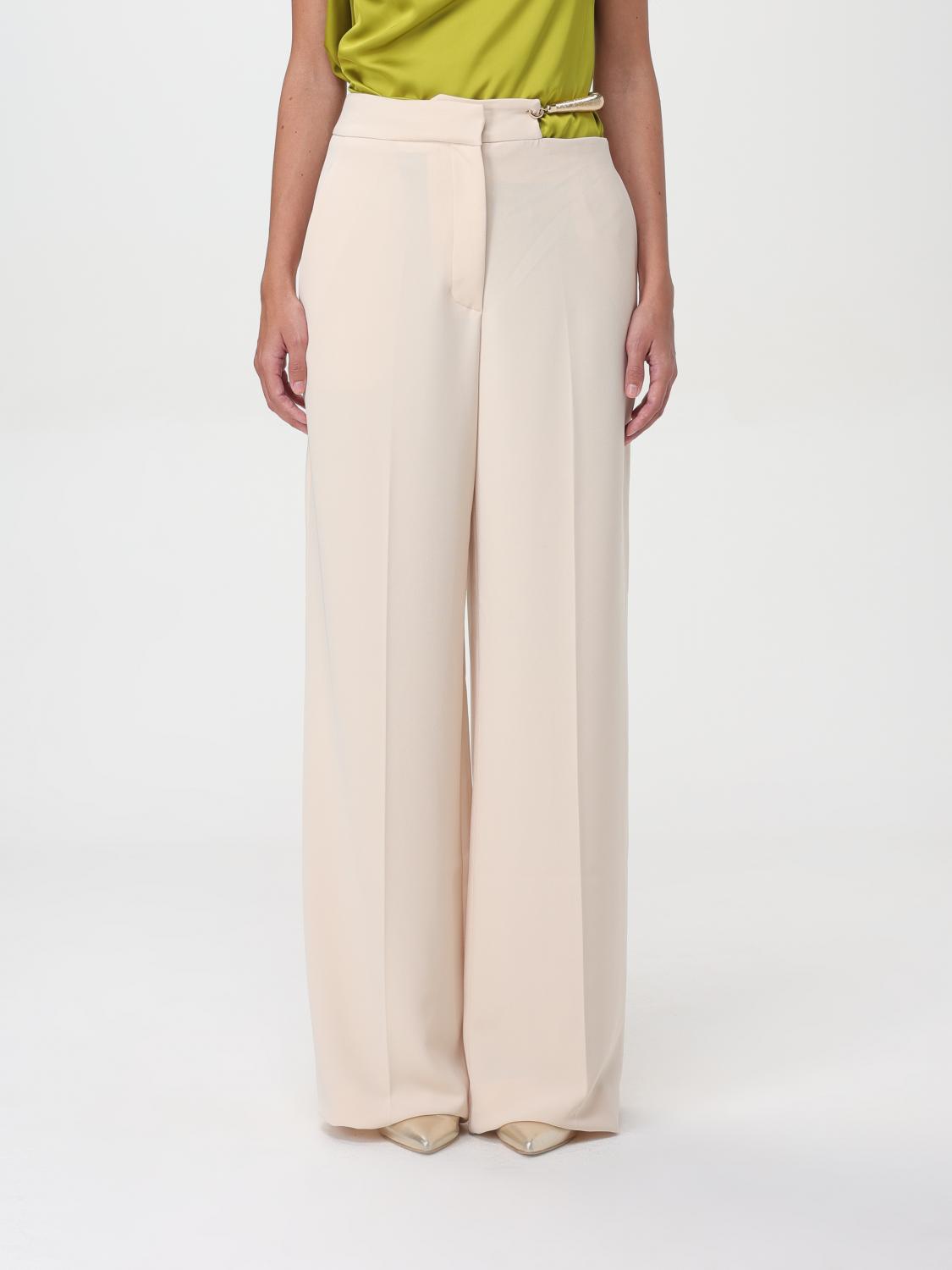 Shop Simona Corsellini Pants  Woman Color Yellow Cream