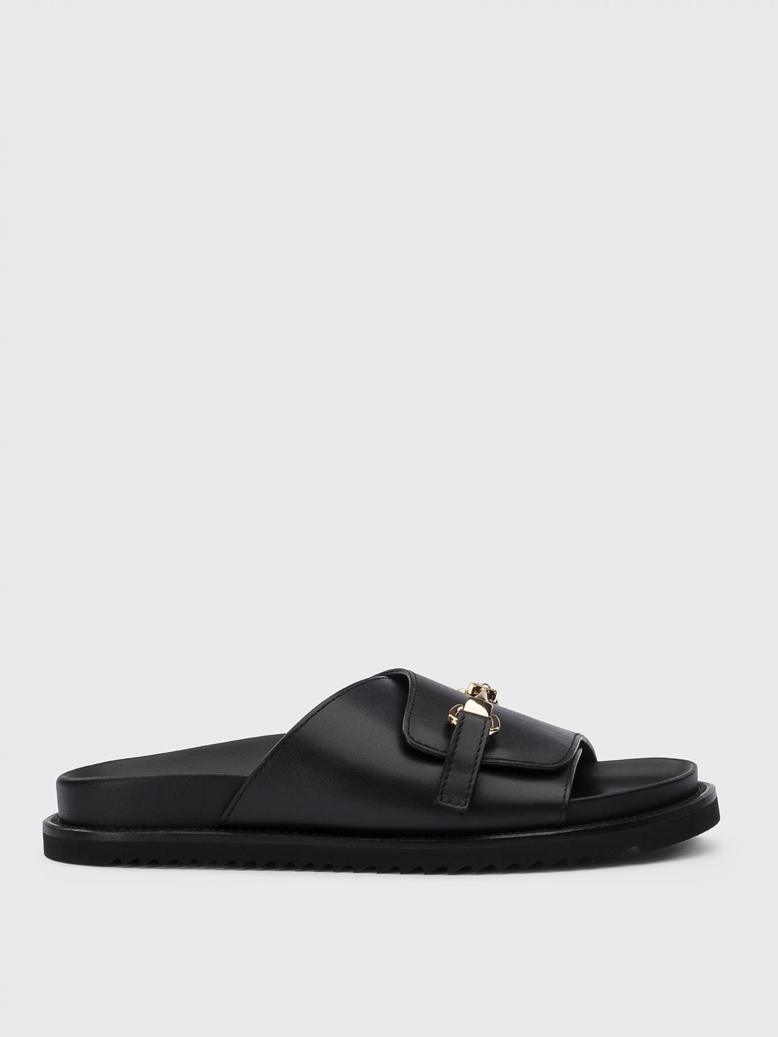 Doucal's Flat Sandals  Woman Color Black In 黑色