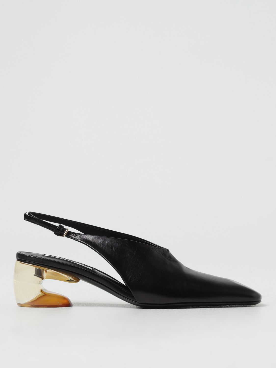 JIL SANDER: High heel shoes woman - Black | Jil Sander high heel 