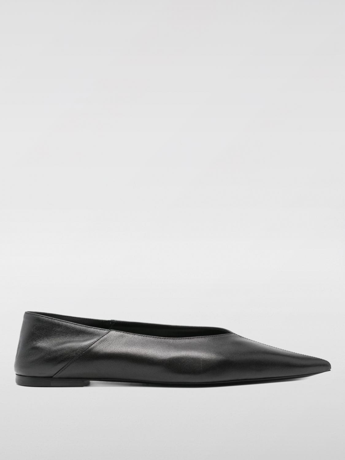 Shop Saint Laurent Ballet Flats  Woman Color Black