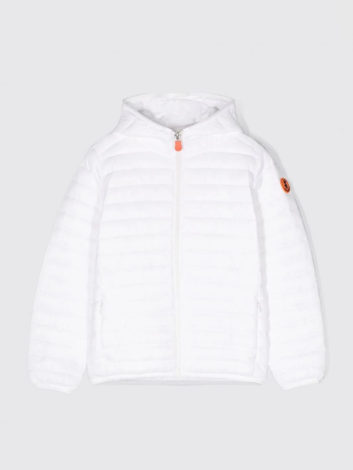 Shop Save The Duck Jacket  Kids Color White