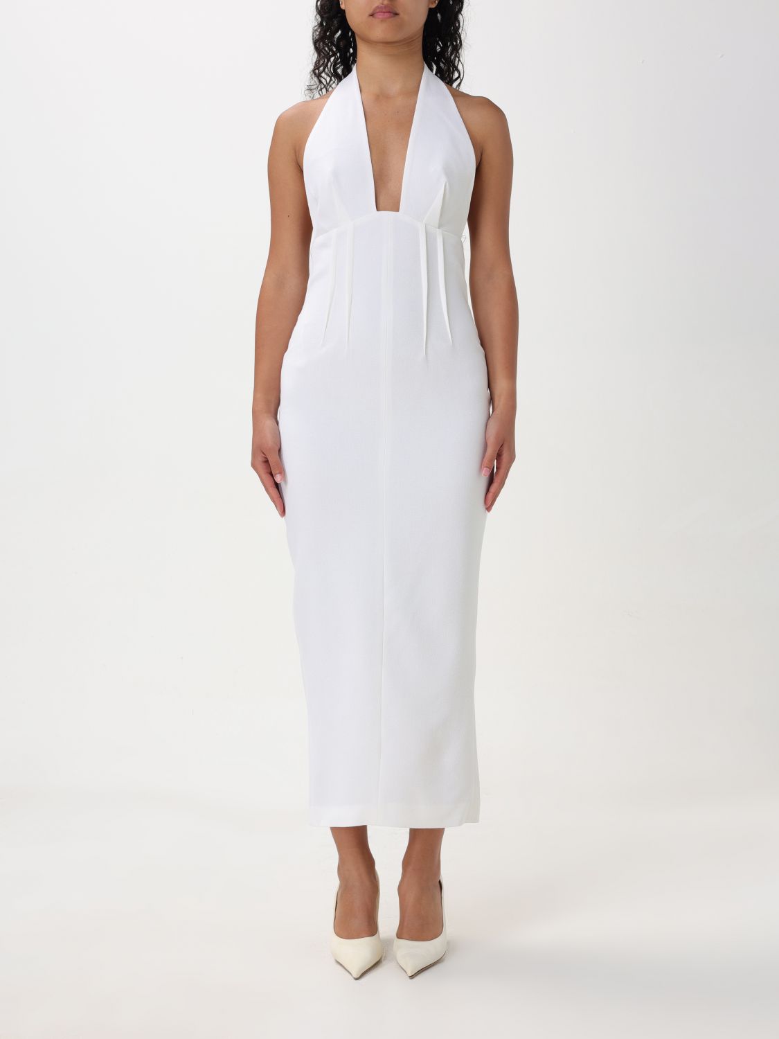 Shop Chb Dress  Woman Color White