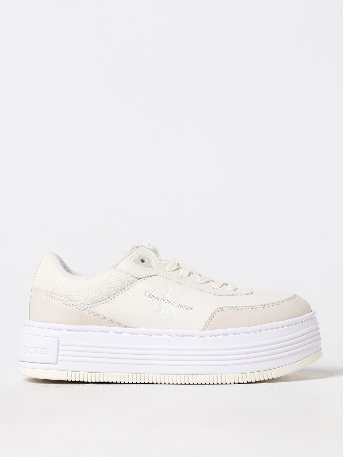 Shop Calvin Klein Sneakers  Woman Color White