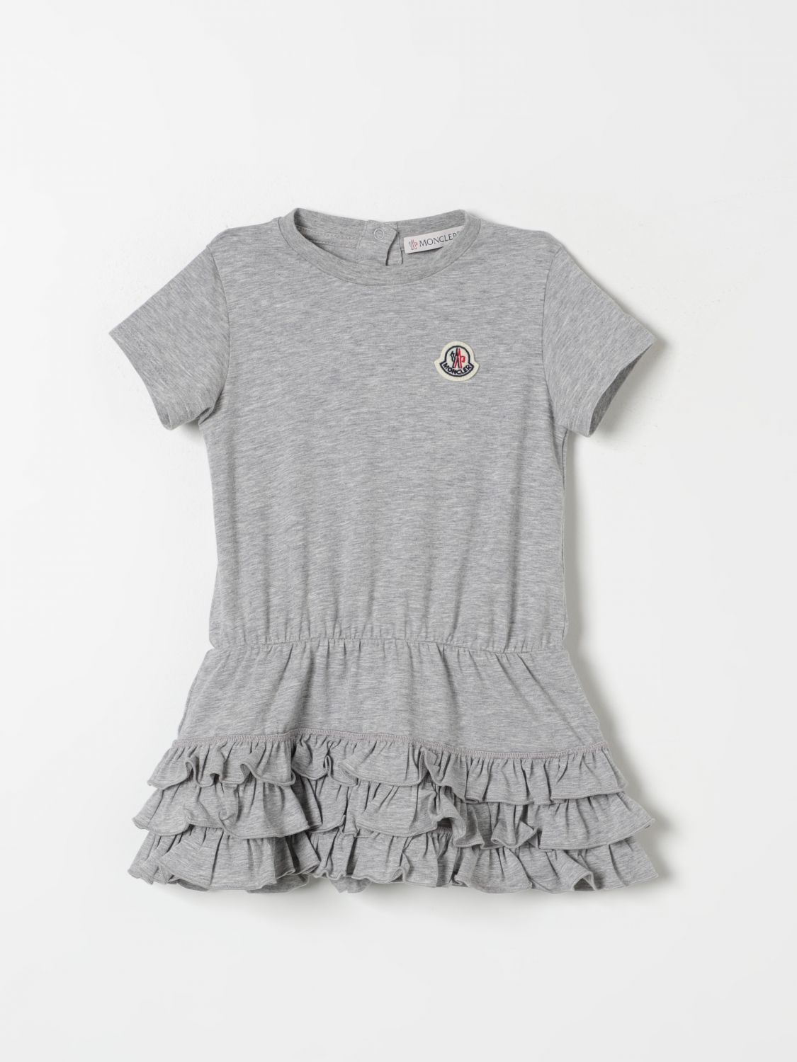 Moncler Babies' Romper  Kids Colour Grey In Grey