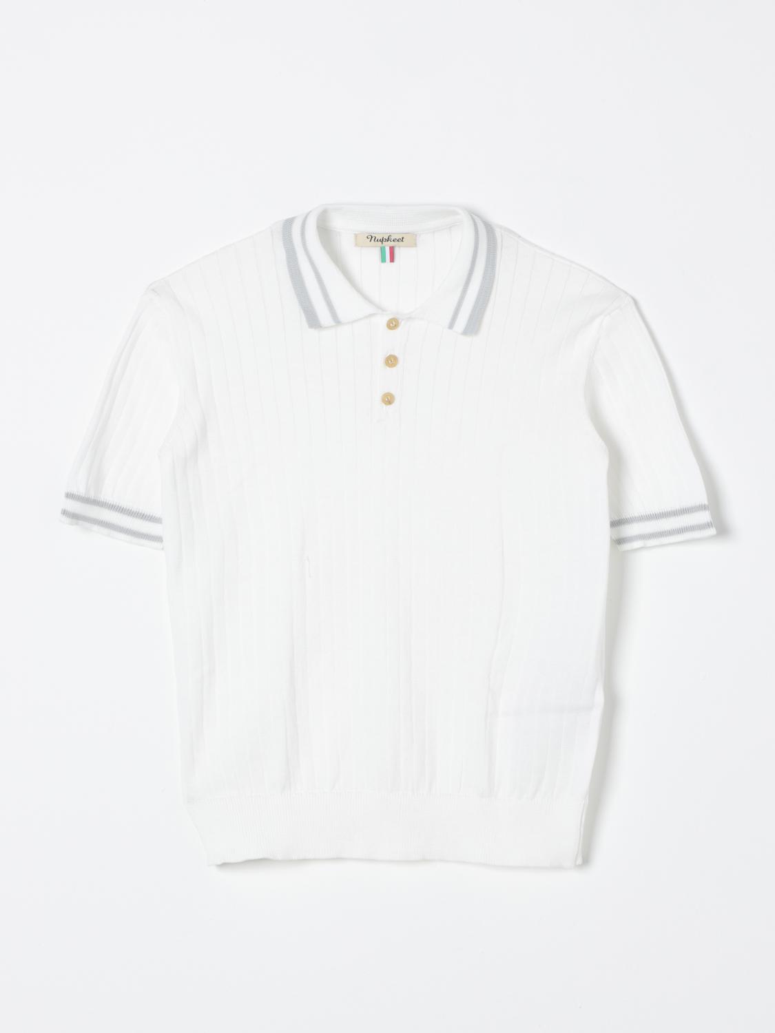 Shop Nupkeet Polo Shirt  Kids Color White