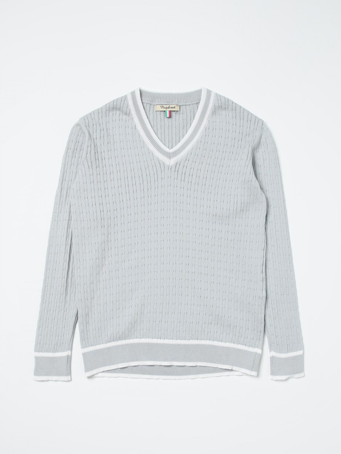 Shop Nupkeet Sweater Kids Color Grey