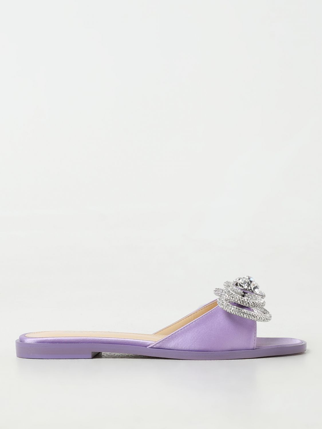 Shop Mach & Mach Flat Sandals  Woman Color Violet