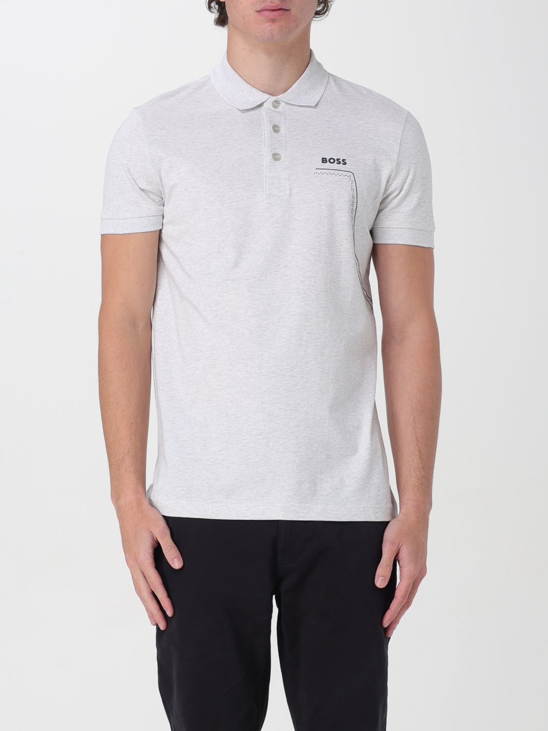 Shop Hugo Boss Polo Shirt Boss Men Color Grey