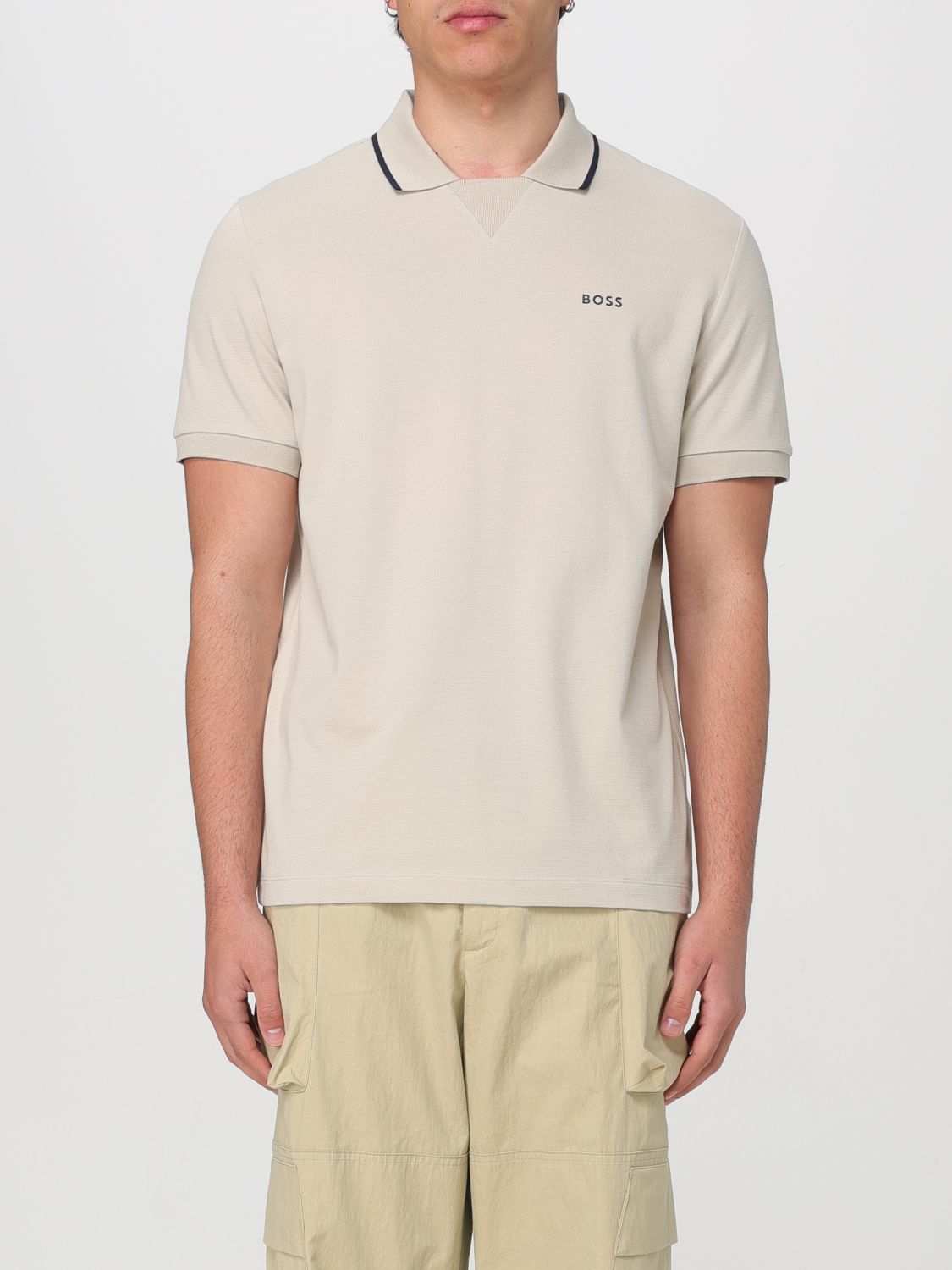 Shop Hugo Boss Polo Shirt Boss Men Color Beige