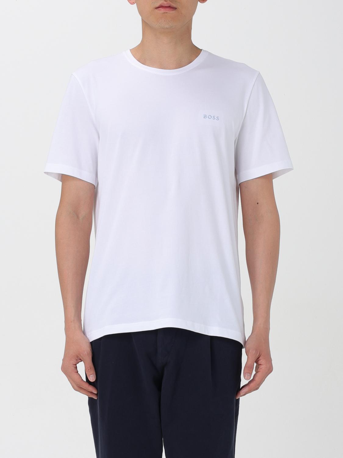 Shop Hugo Boss T-shirt Boss Men Color White