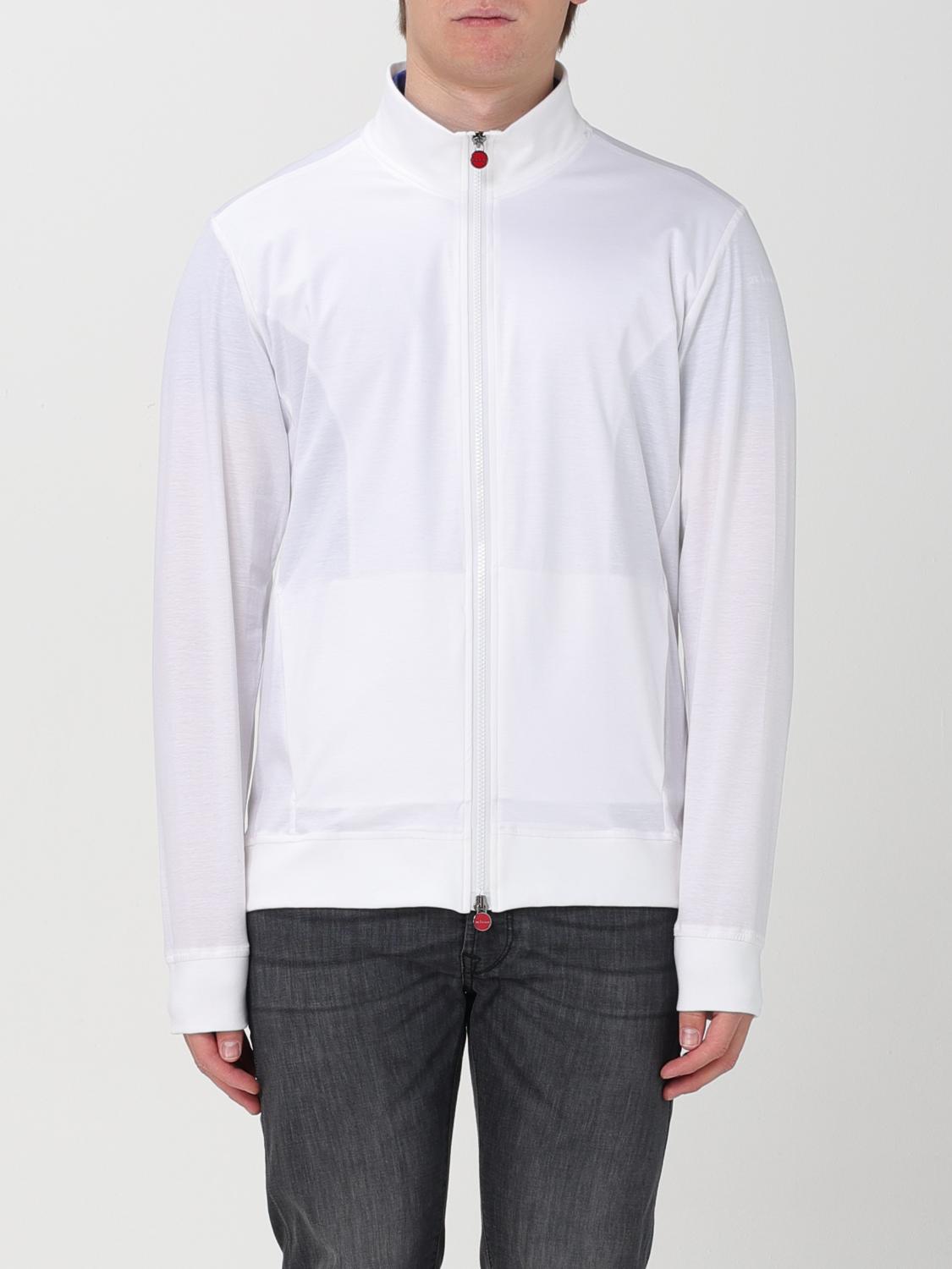 Shop Kiton Sweatshirt  Men Color White