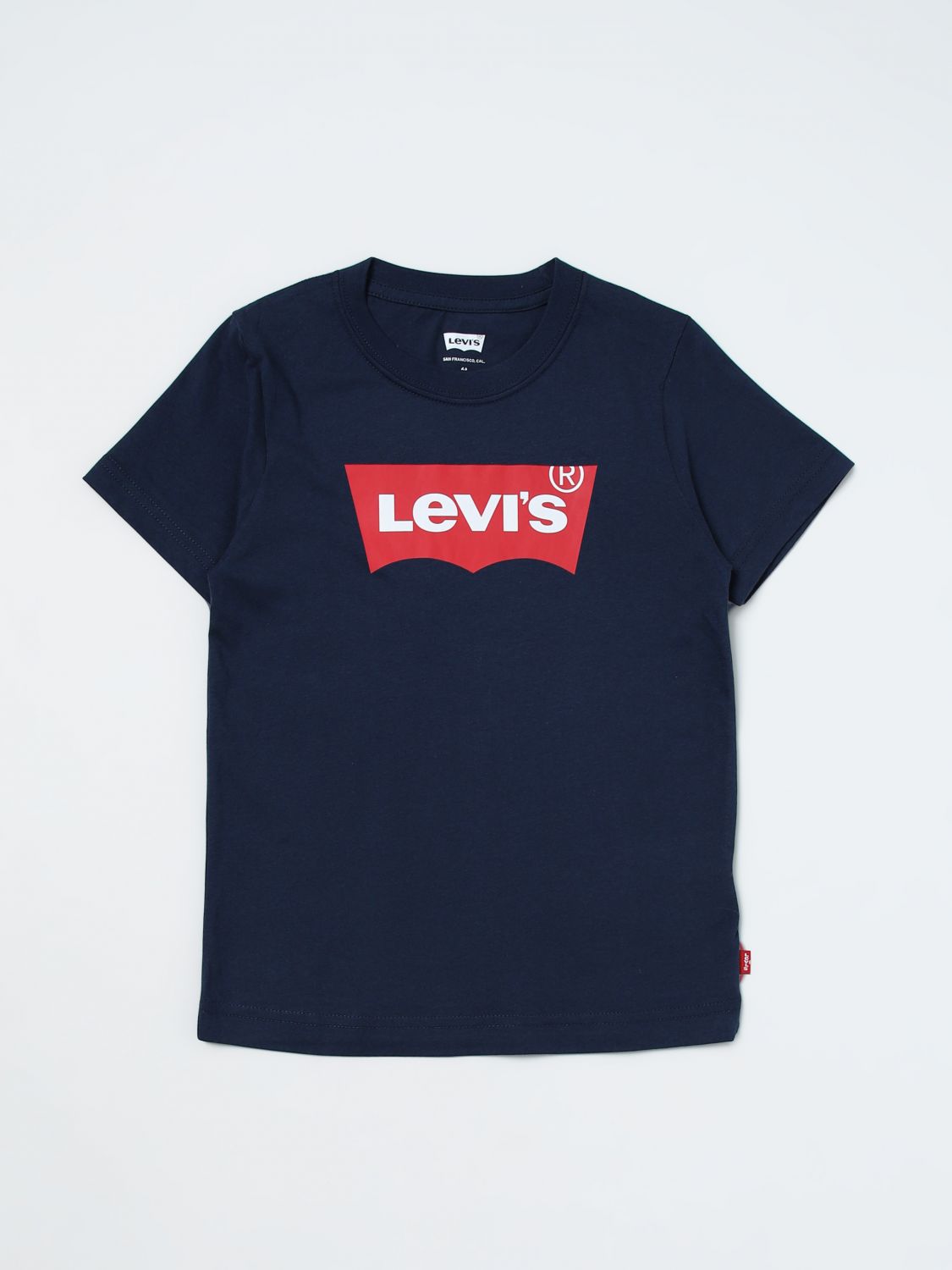 T恤 LEVI'S 儿童 颜色 蓝色