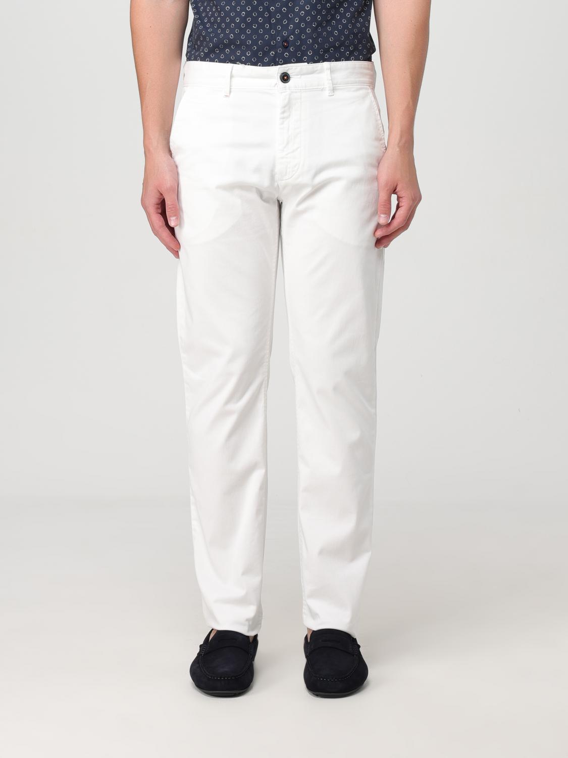 Shop Hugo Boss Pants Boss Men Color White