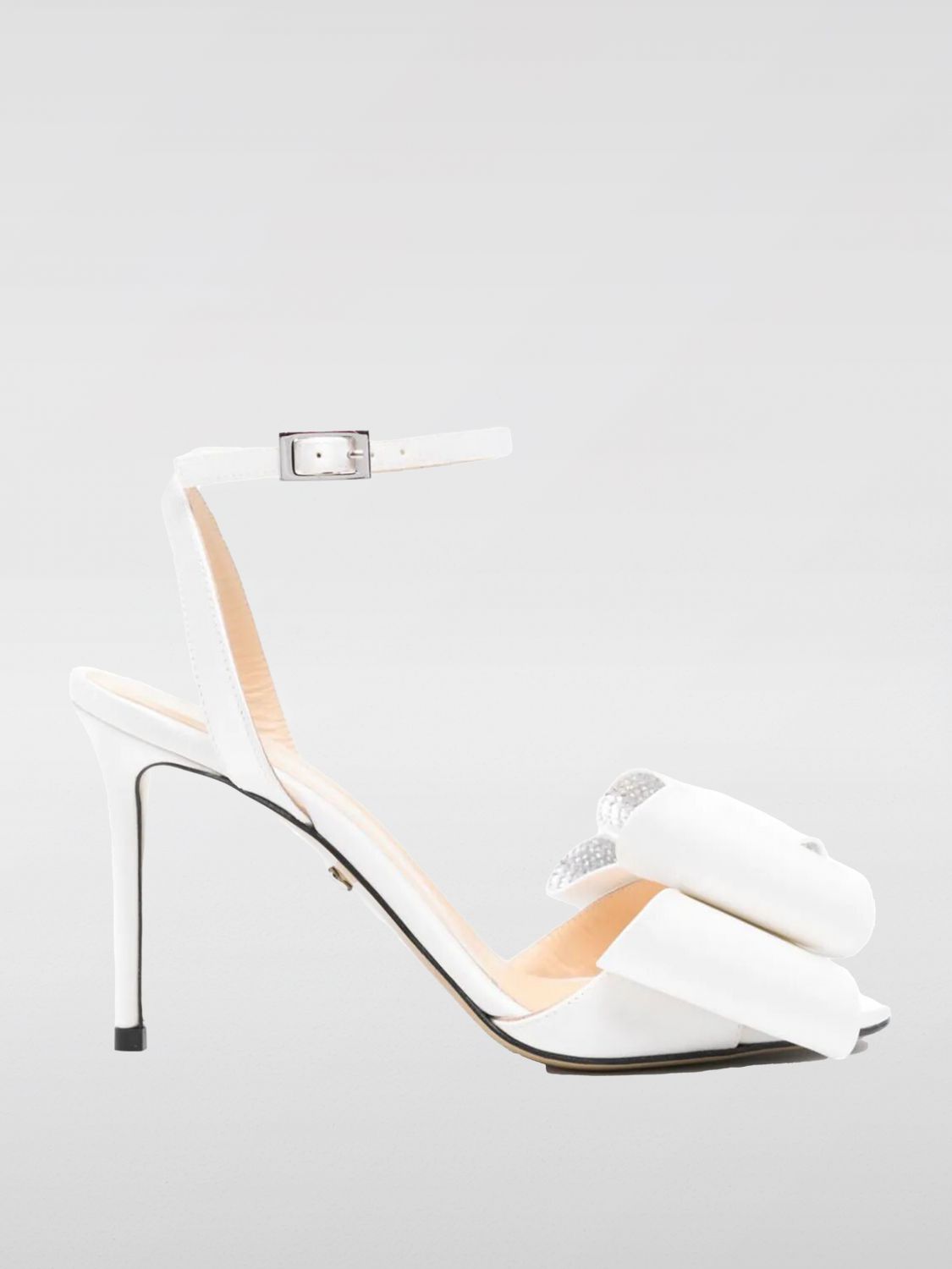 Shop Mach & Mach Heeled Sandals  Woman Color White