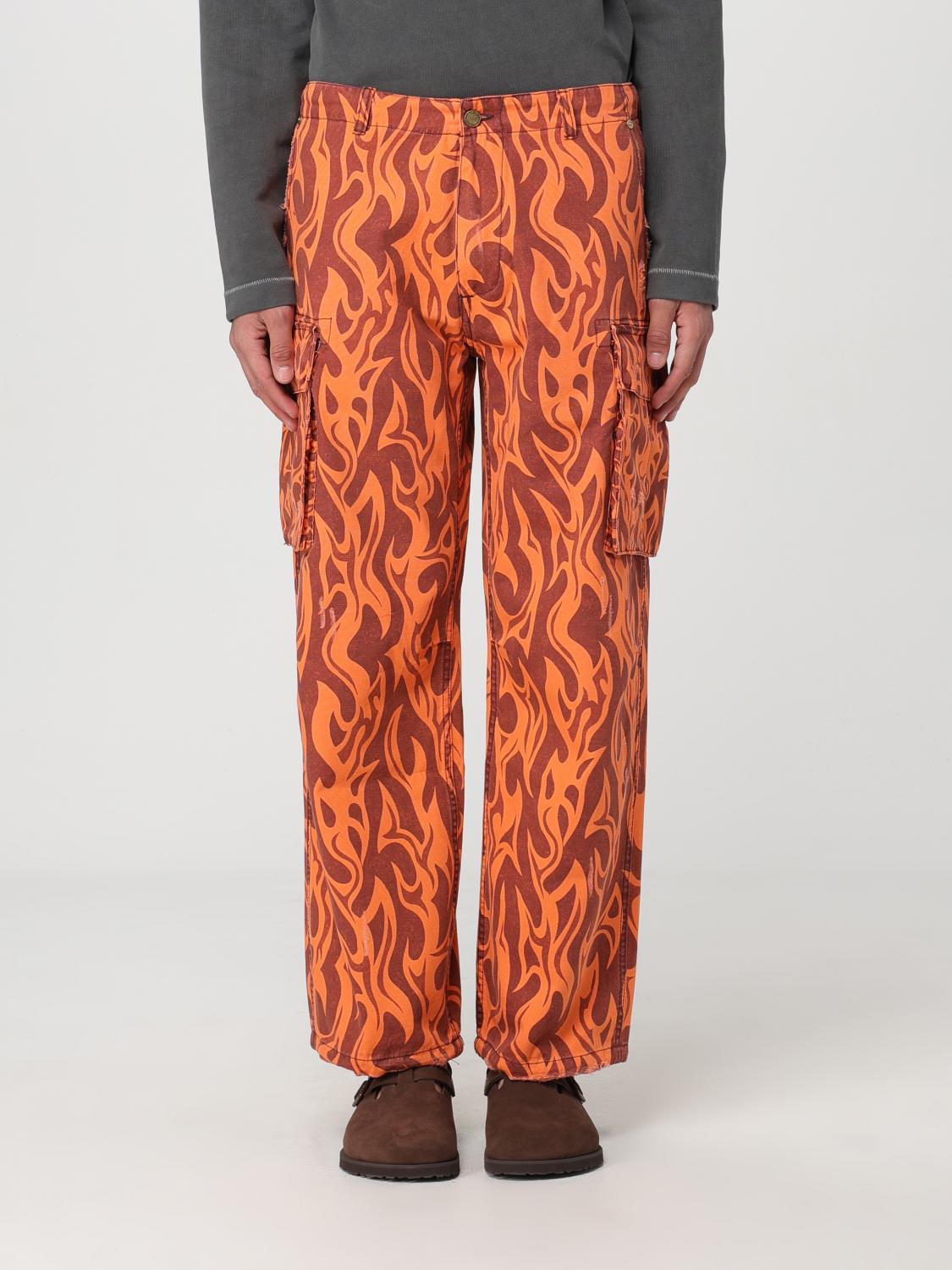 Shop Erl Pants  Men Color Orange