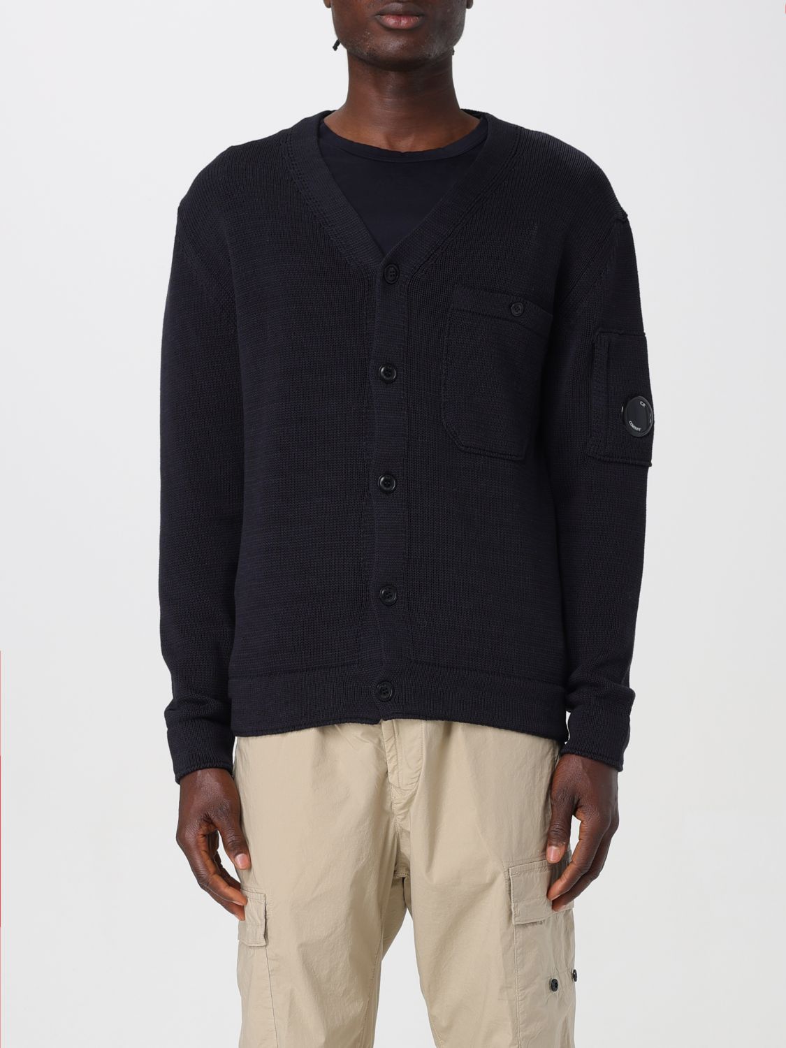 Shop C.p. Company Cardigan  Men Color Black