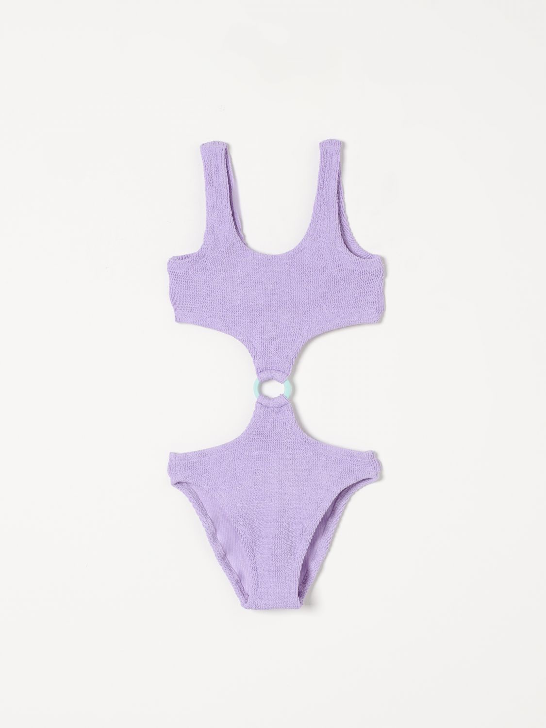 Shop Mc2 Saint Barth Swimsuit  Kids Color Lilac