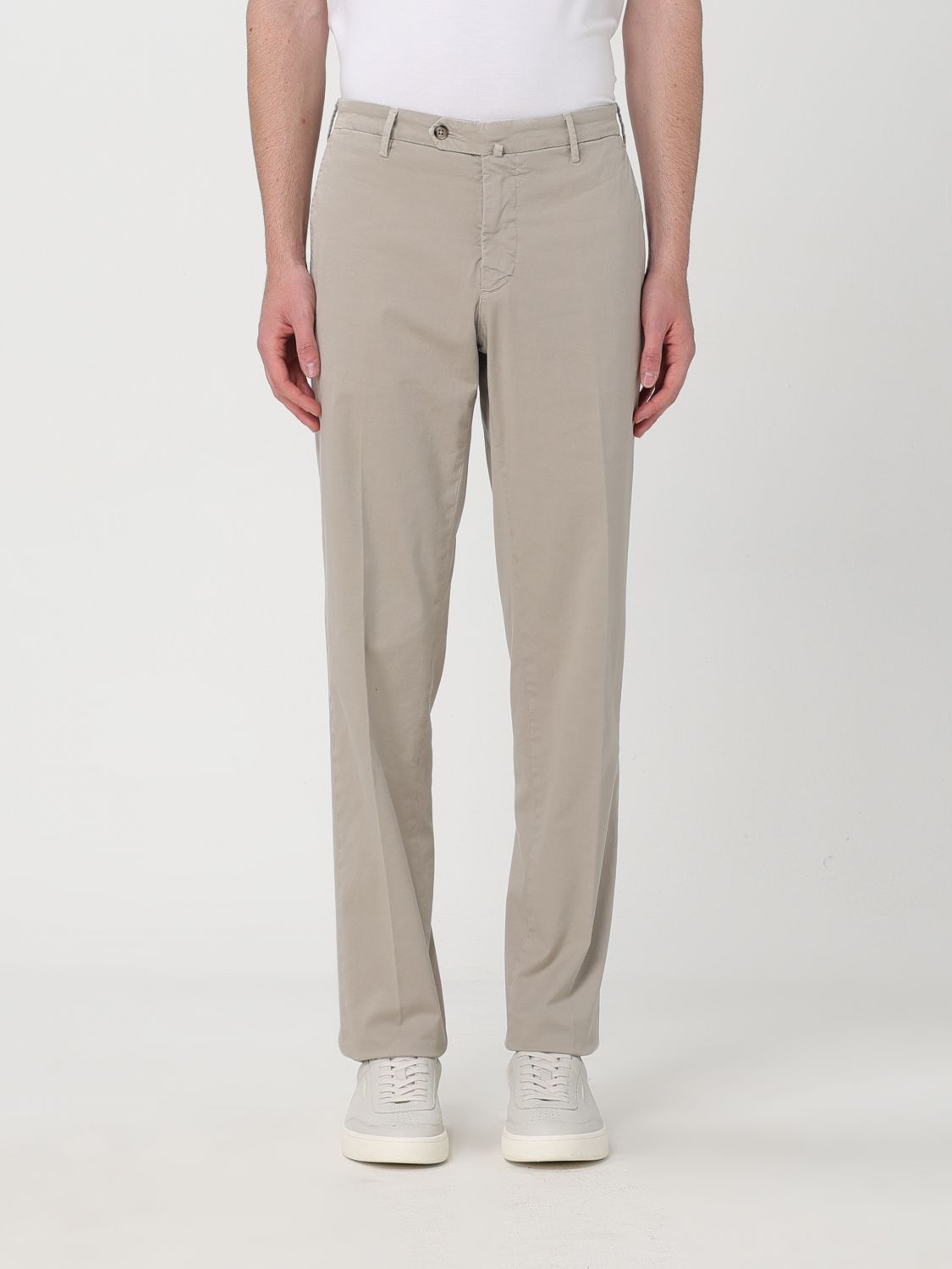 Shop Luigi Bianchi Pants  Men Color Grey