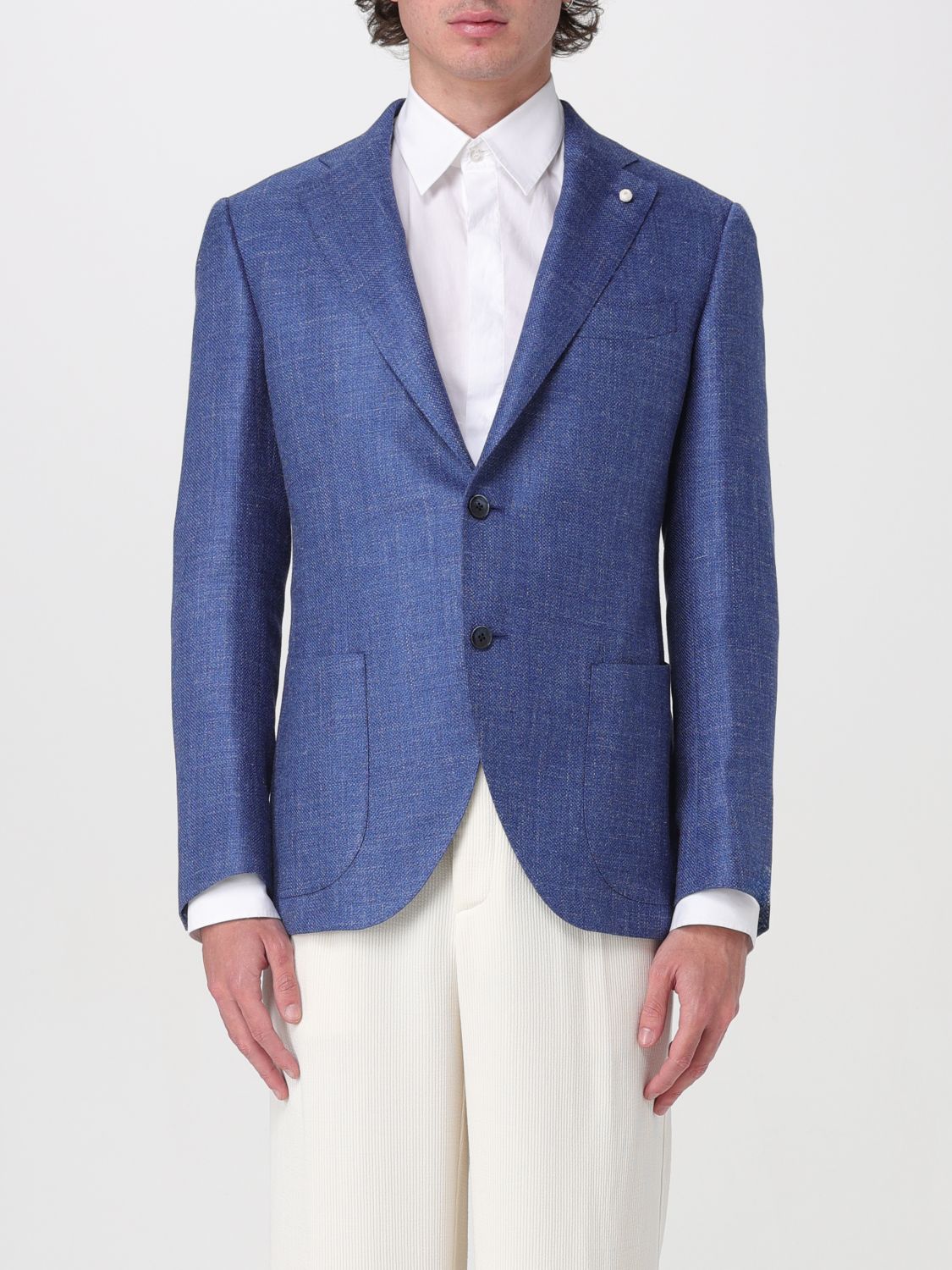 Shop Luigi Bianchi Blazer  Men Color Blue