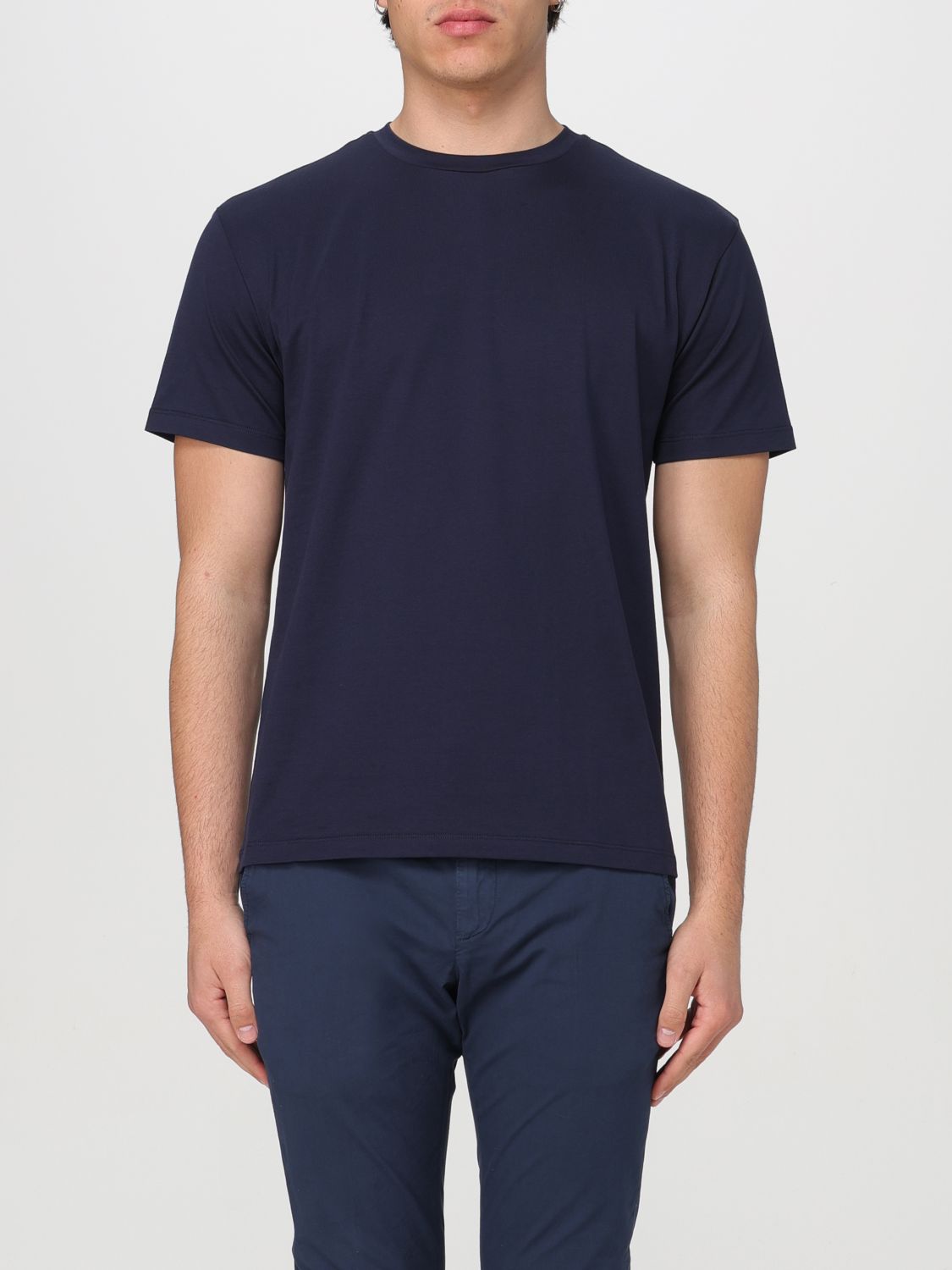 Shop Roberto Collina T-shirt  Men Color Blue