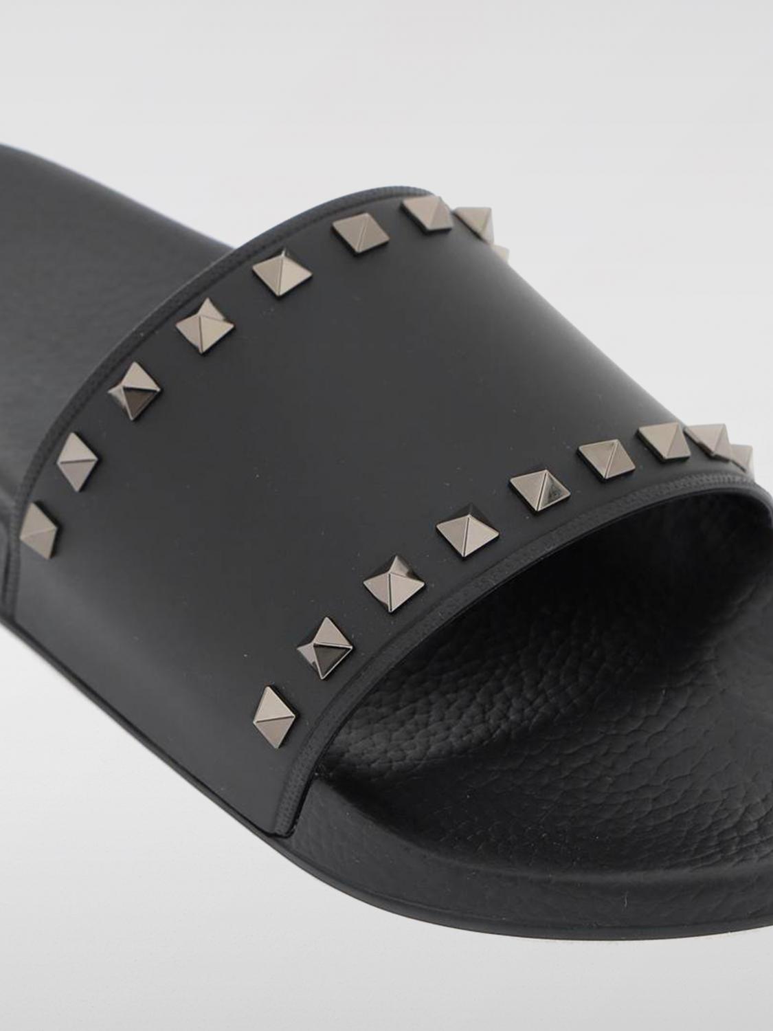 VALENTINO GARAVANI: Sandals men - Black | Valentino Garavani sandals ...