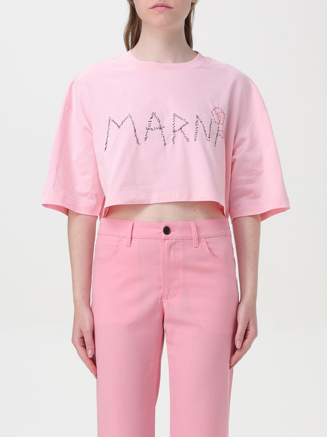 Shop Marni T-shirt  Woman Color Pink