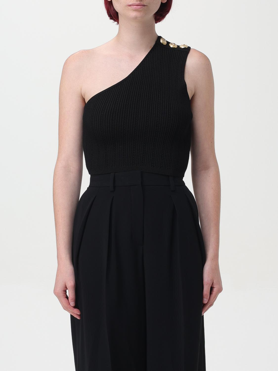 BALMAIN TOP BALMAIN WOMAN COLOR BLACK F64269002
