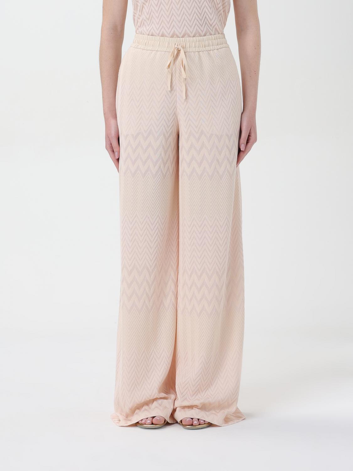 Shop Missoni Pants  Woman Color Ivory