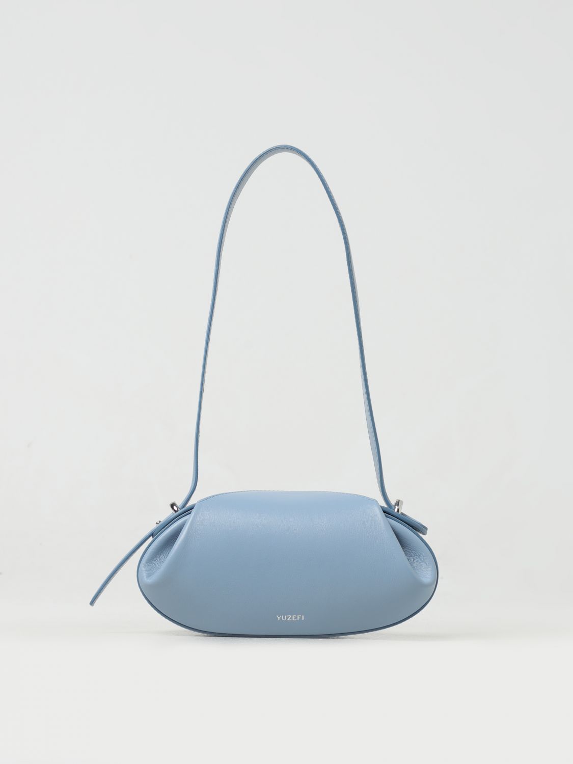 Shop Yuzefi Shoulder Bag  Woman Color Sky Blue