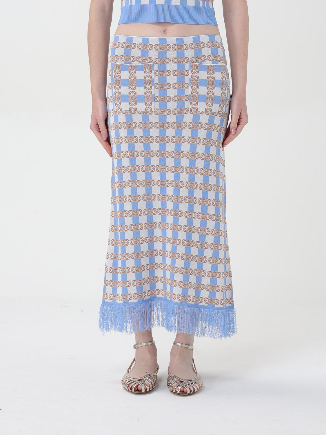 Shop Baum Und Pferdgarten Skirt Woman Color Gnawed Blue