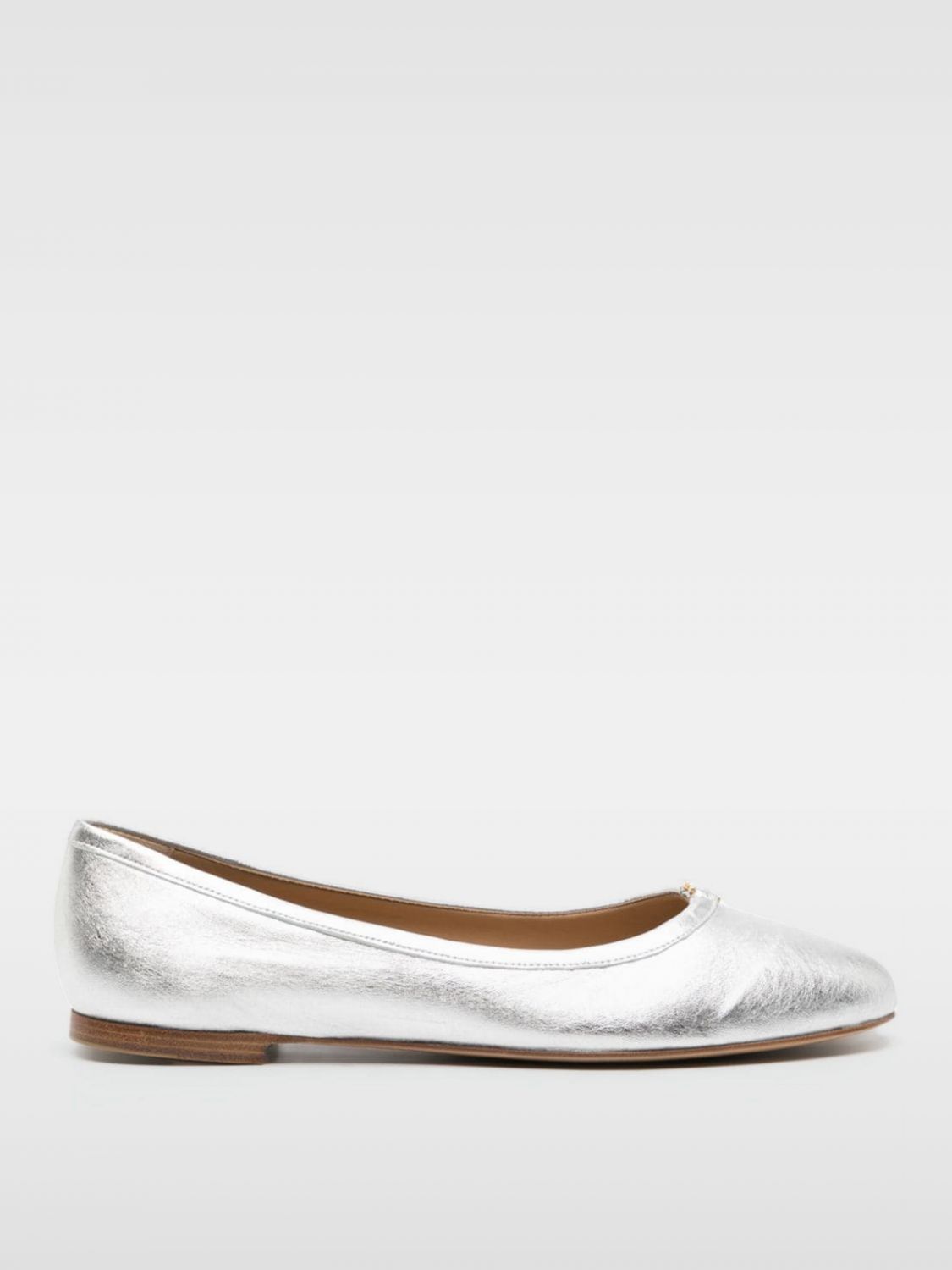 Shop Chloé Ballet Flats  Woman Color Silver