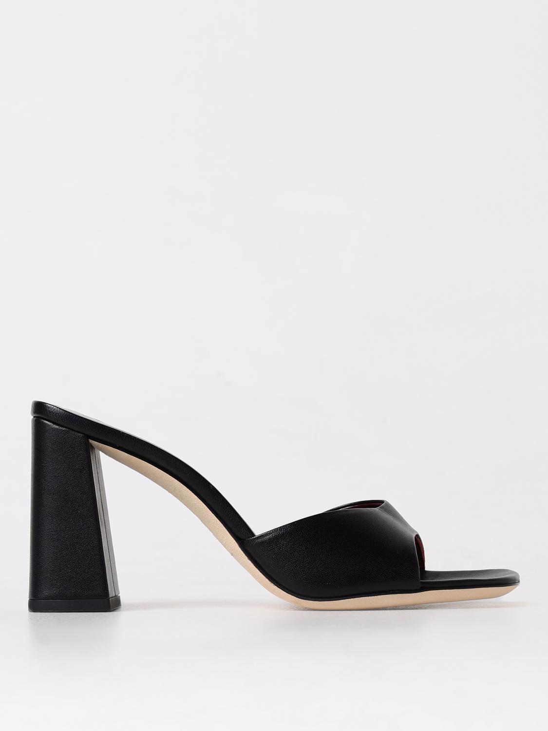 Staud Open-toe Slip-on Sandals In Black