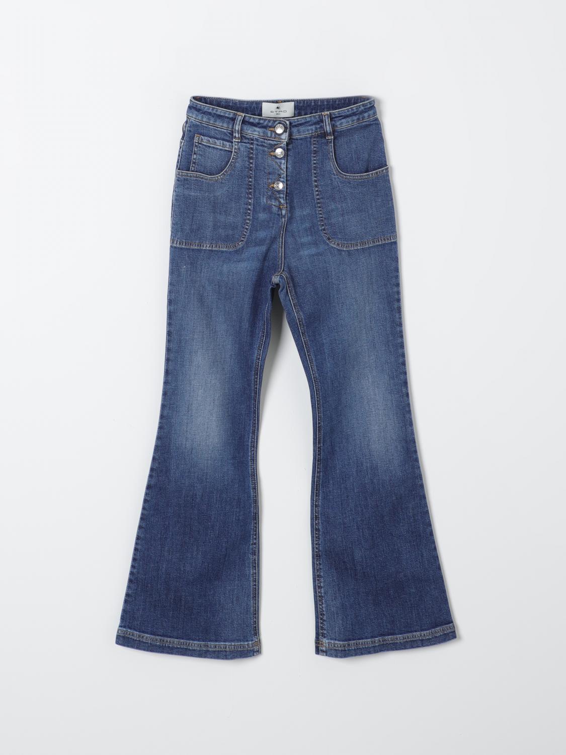 Shop Etro Jeans  Kids Color Blue In Blau