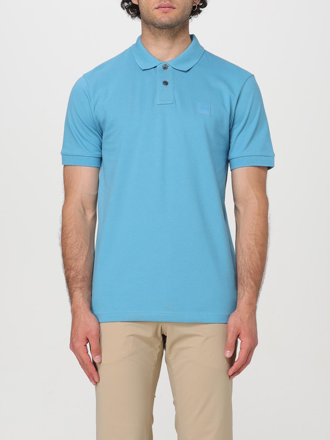 Shop Hugo Boss Polo Shirt Boss Men Color Blue