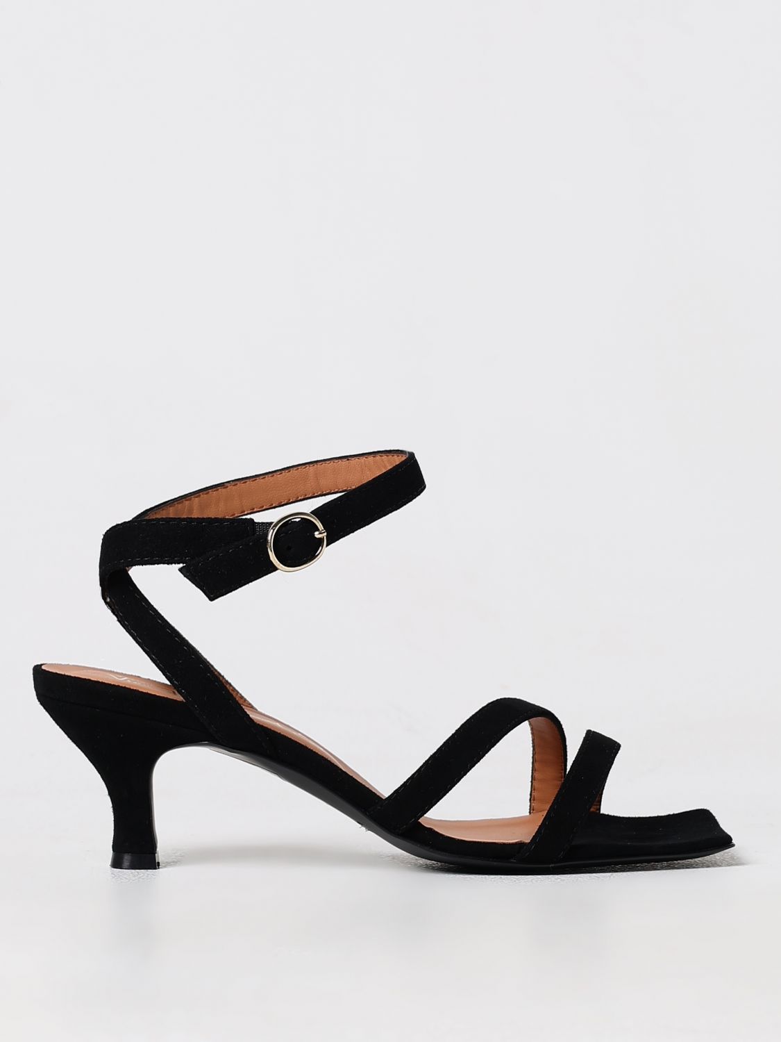 Shop Via Roma 15 Heeled Sandals  Woman Color Black