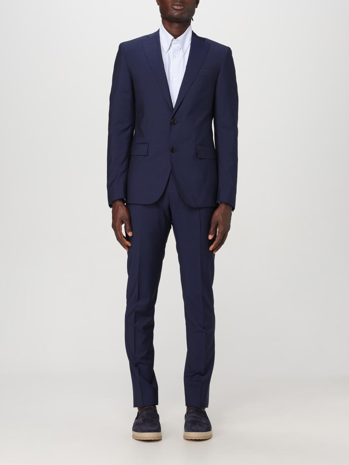 Shop Corneliani Suit  Men Color Blue