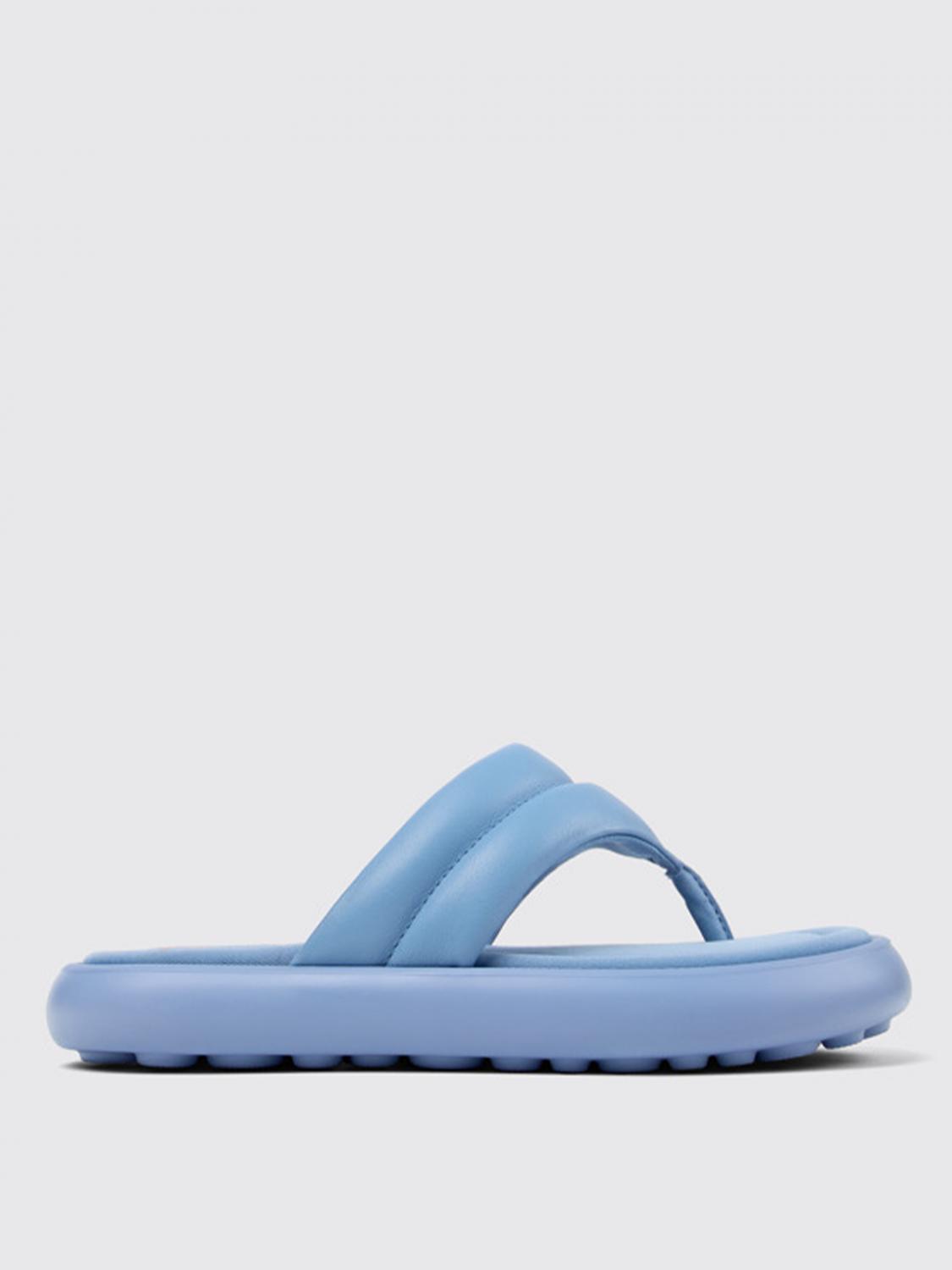 Camper Flat Sandal Woman Color Blue In Blue