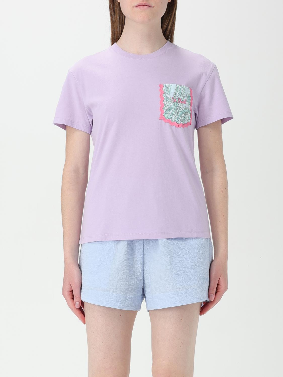 Shop Mc2 Saint Barth T-shirt  Woman Color Lilac