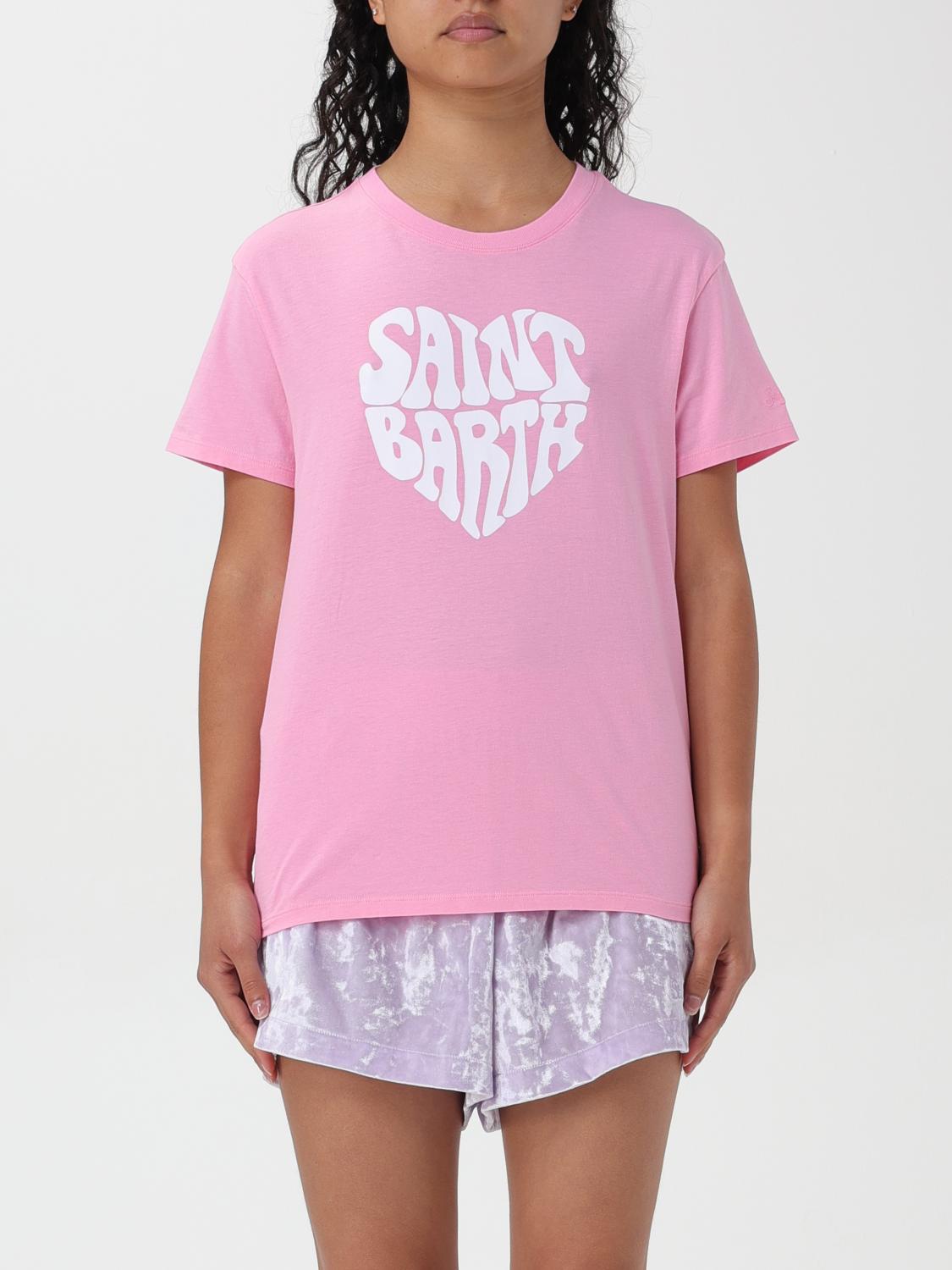 Shop Mc2 Saint Barth T-shirt  Woman Color Pink