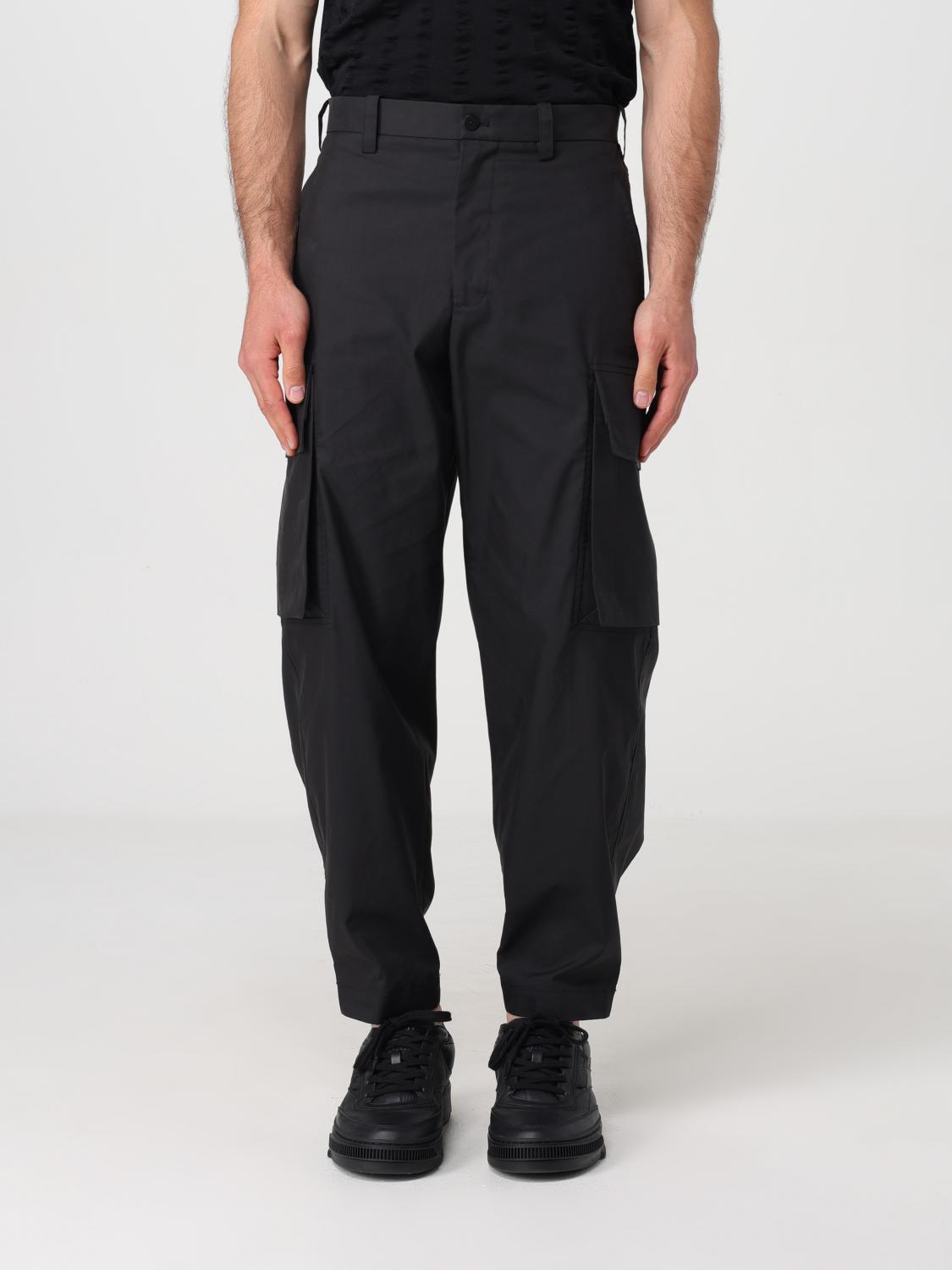Neil Barrett Cargo-pocket Trousers In Black