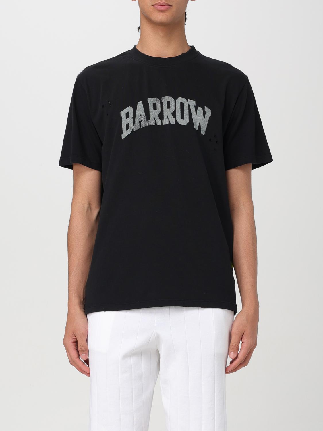 BARROW: T-shirt in cotone con logo - Nero | T-Shirt Barrow S4BWMATH039 ...