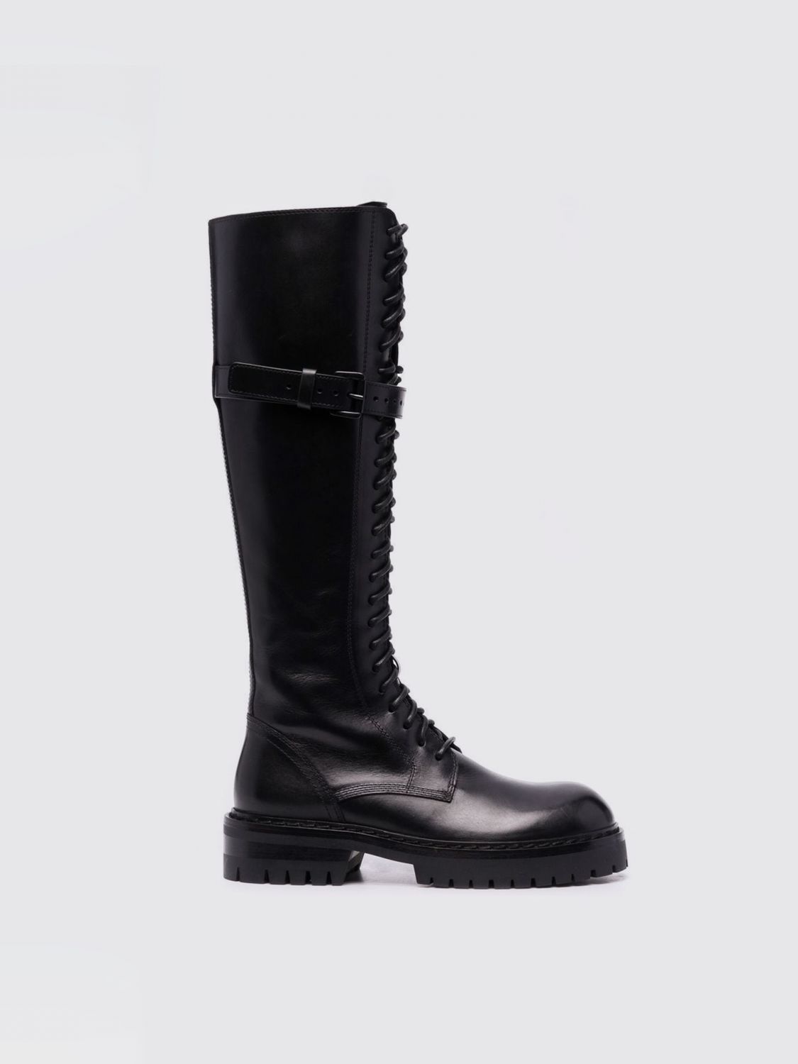 Shop Ann Demeulemeester Flat Ankle Boots  Woman Color Black