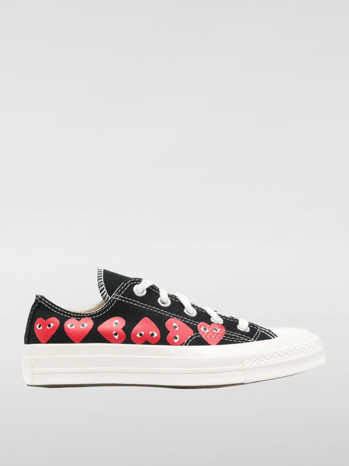 Shop Comme Des Garçons Play X Converse Sneakers  Woman Color Black