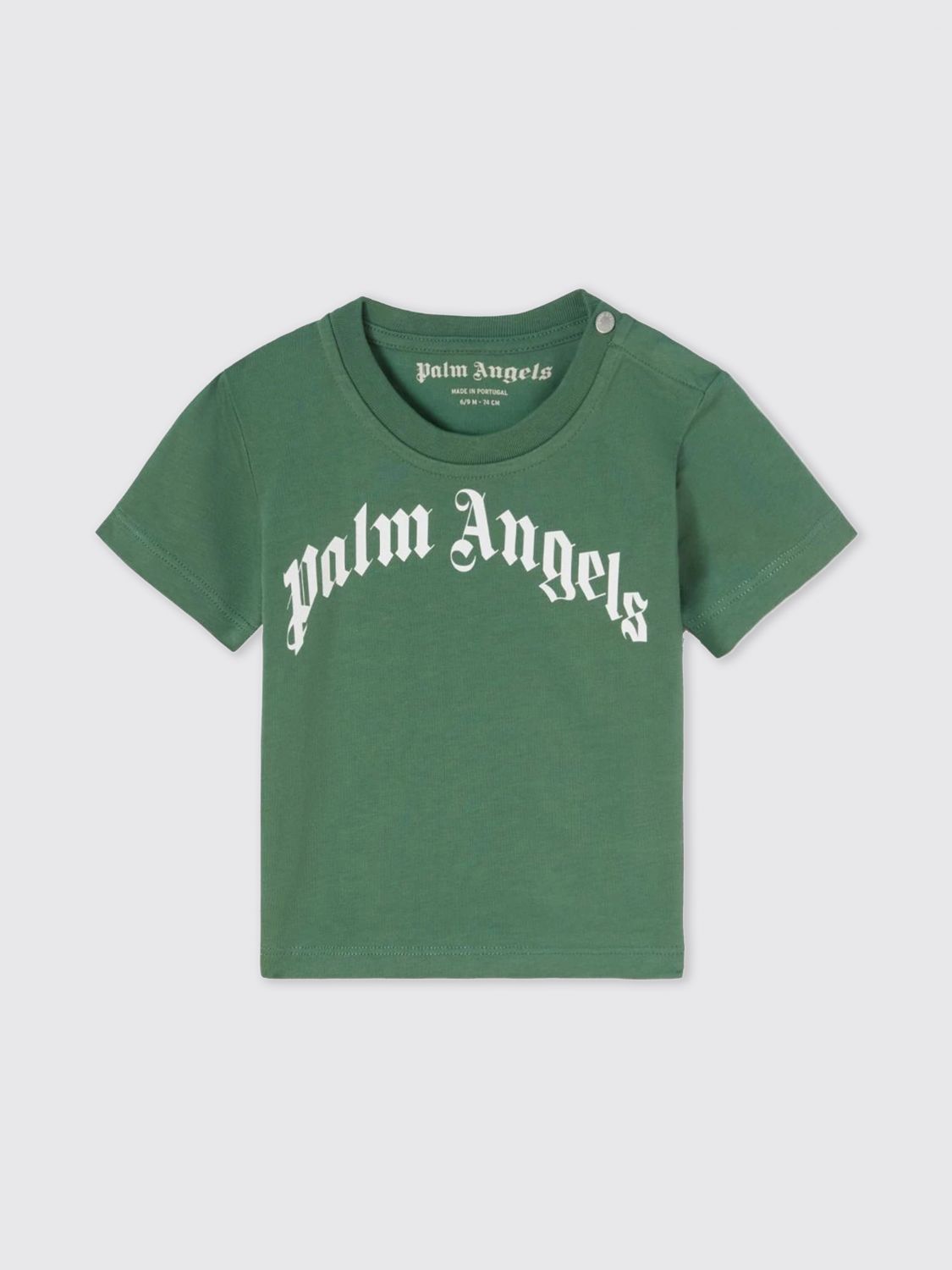 Shop Palm Angels T-shirt  Kids Kids Color Green