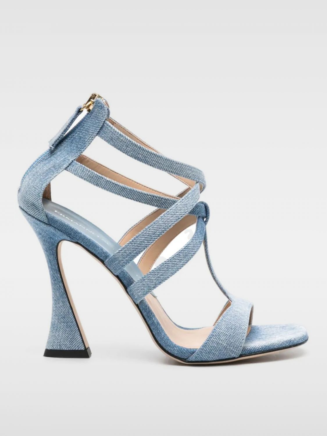 Shop Ermanno Scervino Heeled Sandals  Woman Color Blue
