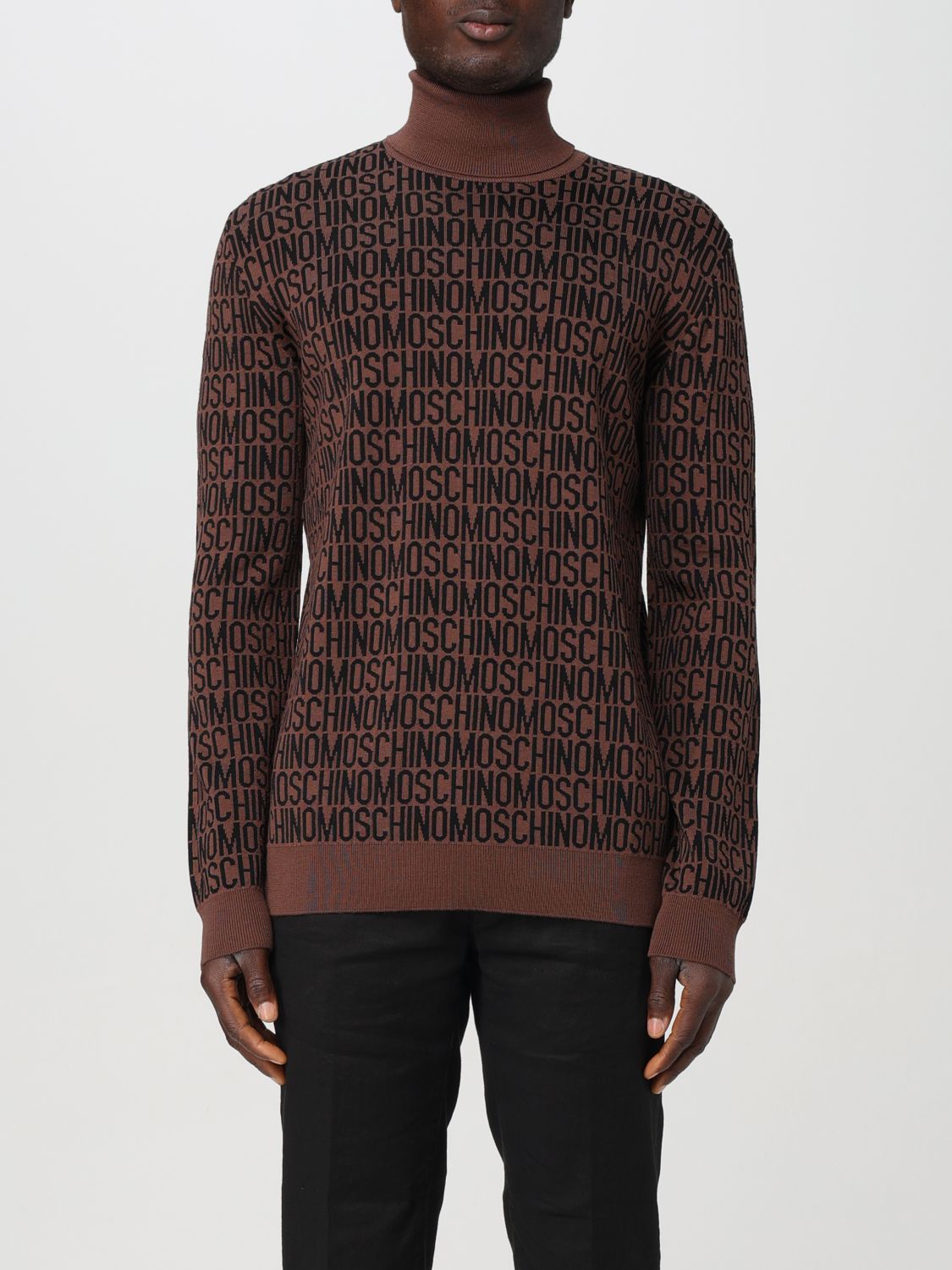 Shop Moschino Couture Sweater  Men Color Brown