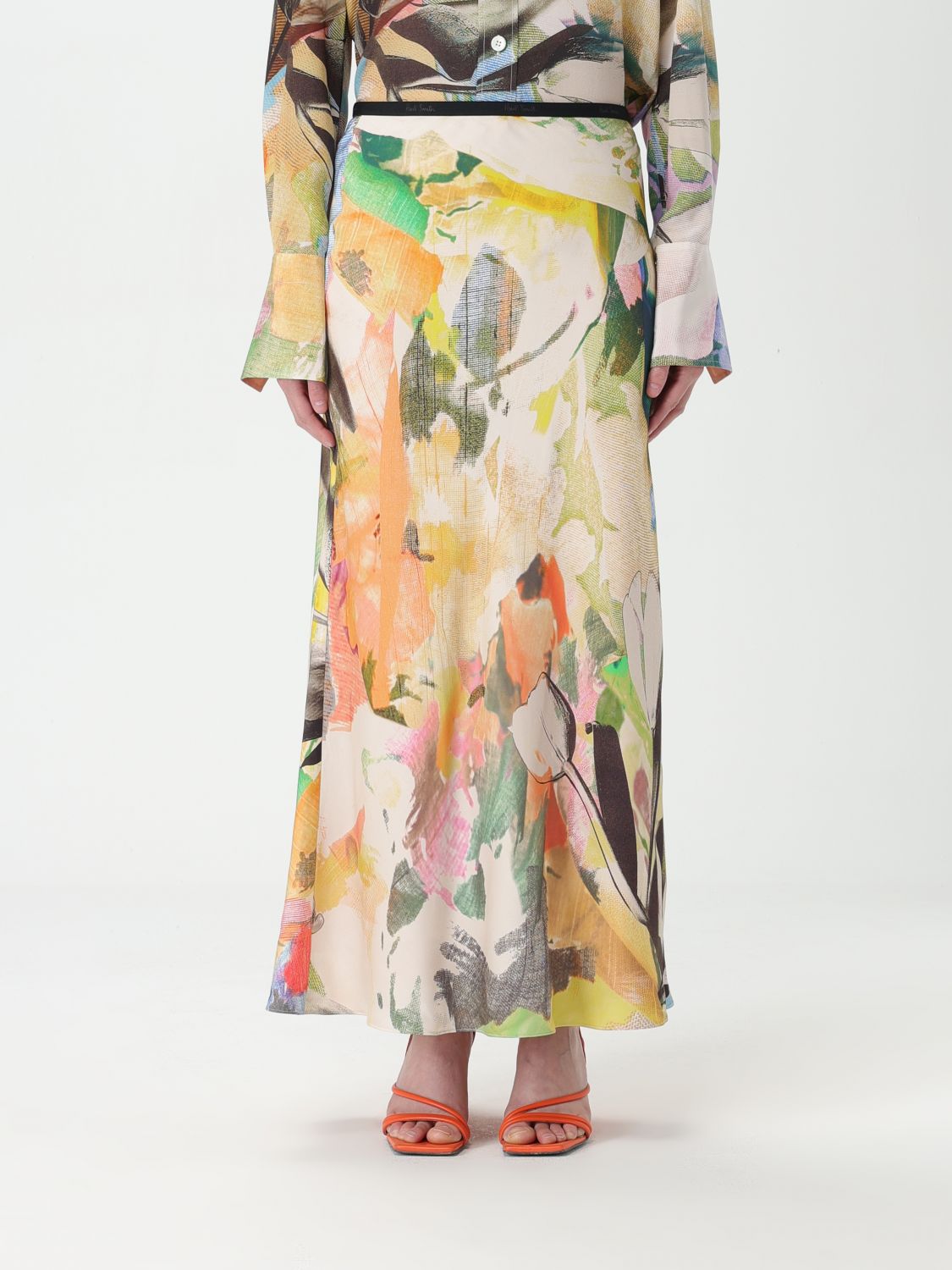 Shop Paul Smith Skirt  Woman Color Multicolor