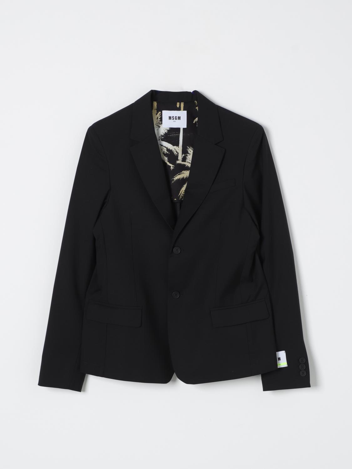 Shop Msgm Blazer  Kids Kids Color Black